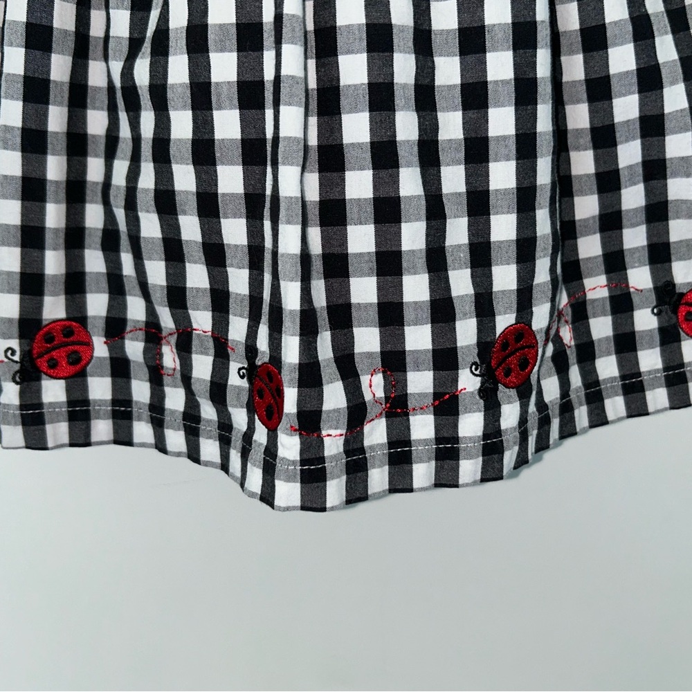 vintage Gymboree lil lady bug pinafore/bloomer set 12-18 months EUC - Picture 4 of 11